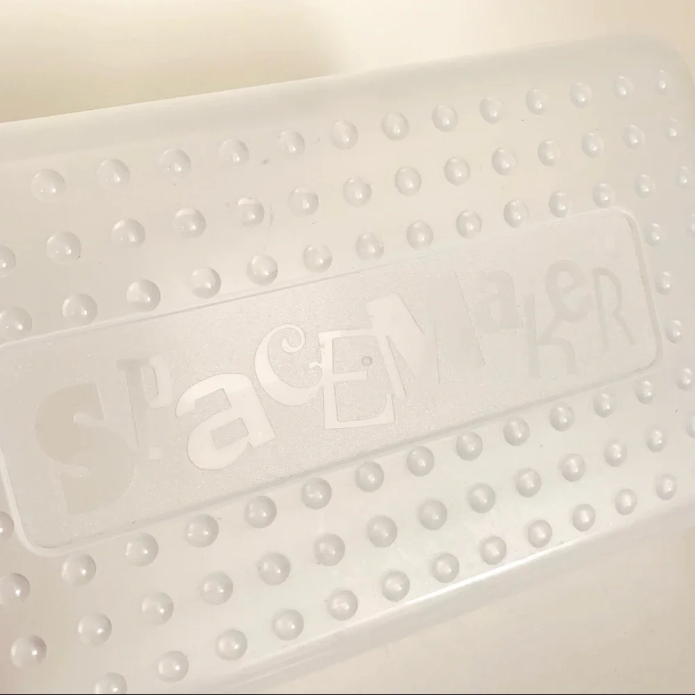 Vintage clear spacemaker stationary pencil case